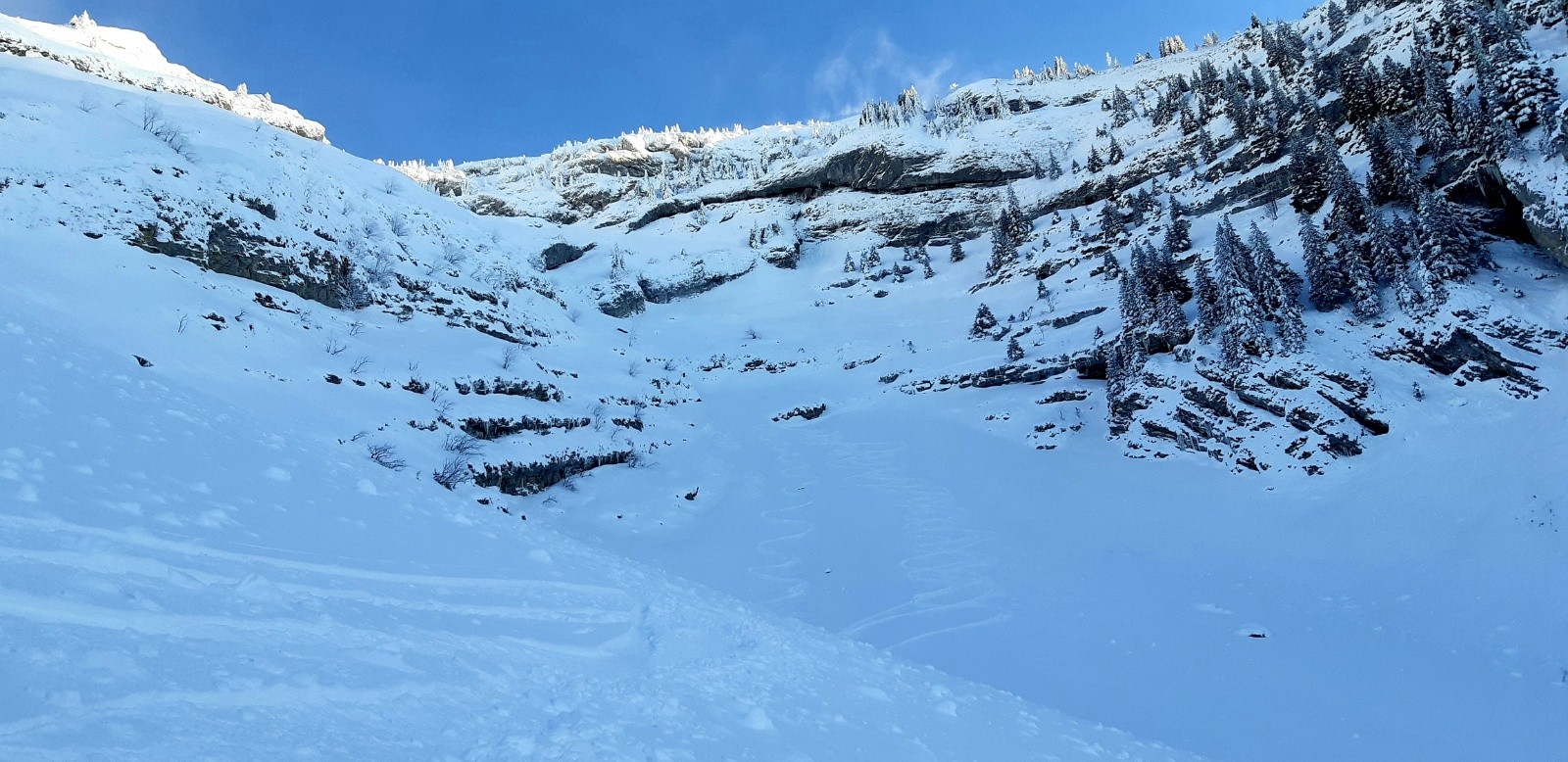  Bas de combe noire, dernier passage clé