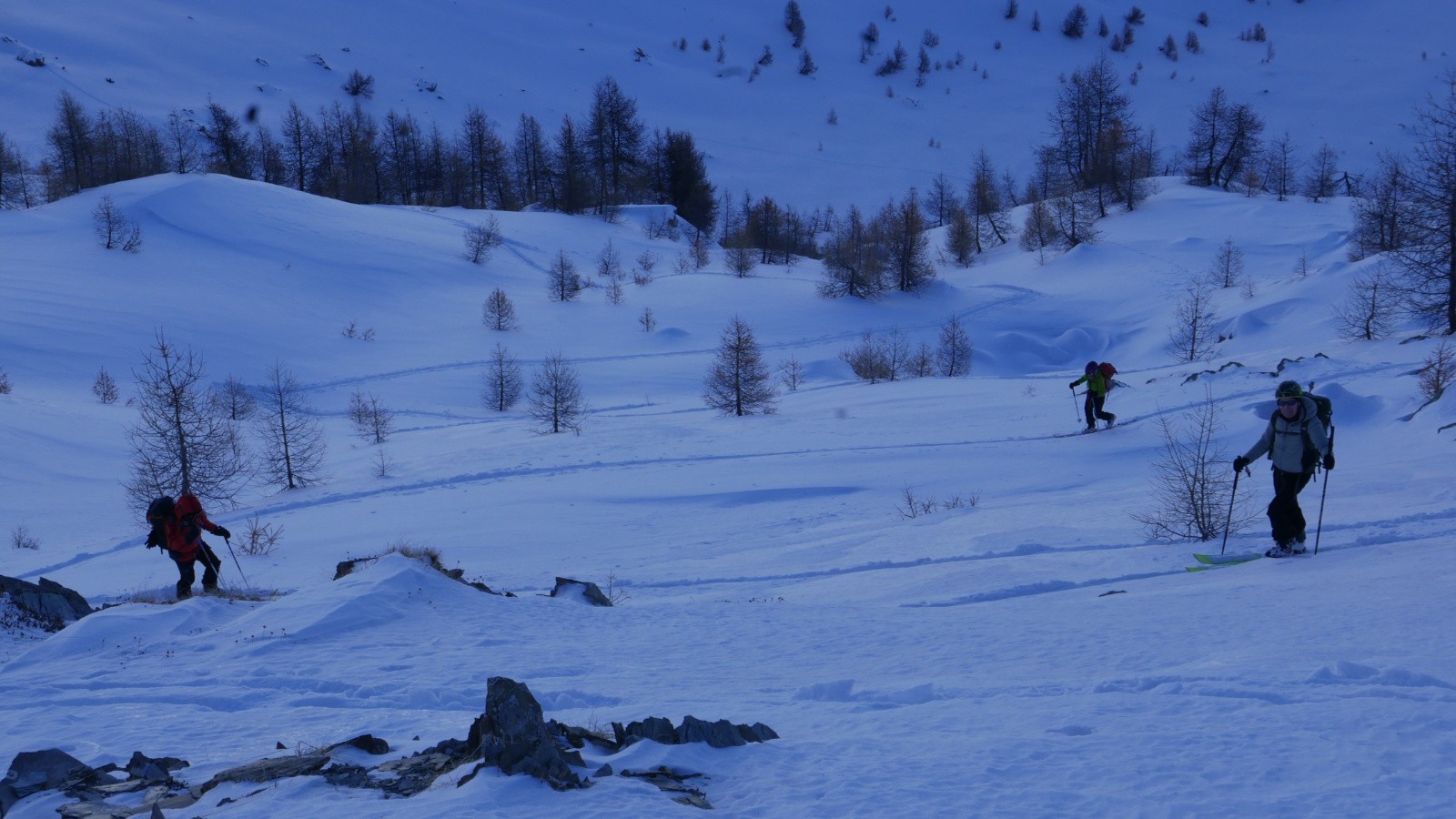 Dans les dernières pentes