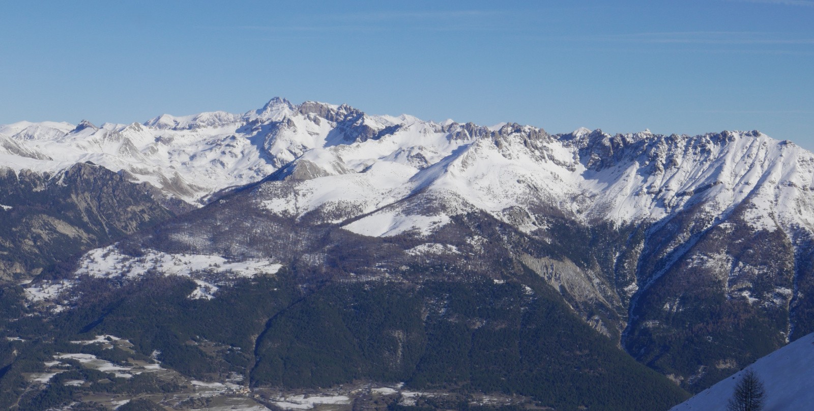 Viso, Béal traversier, crête de Crousas, la Mayt