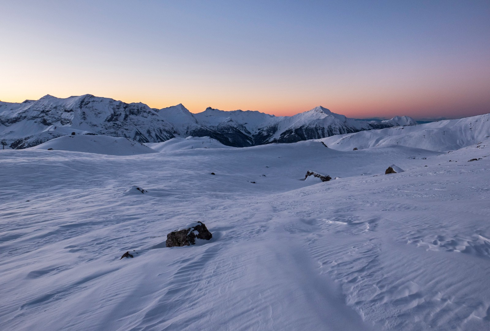 Replat au dessus du lac des Estaris