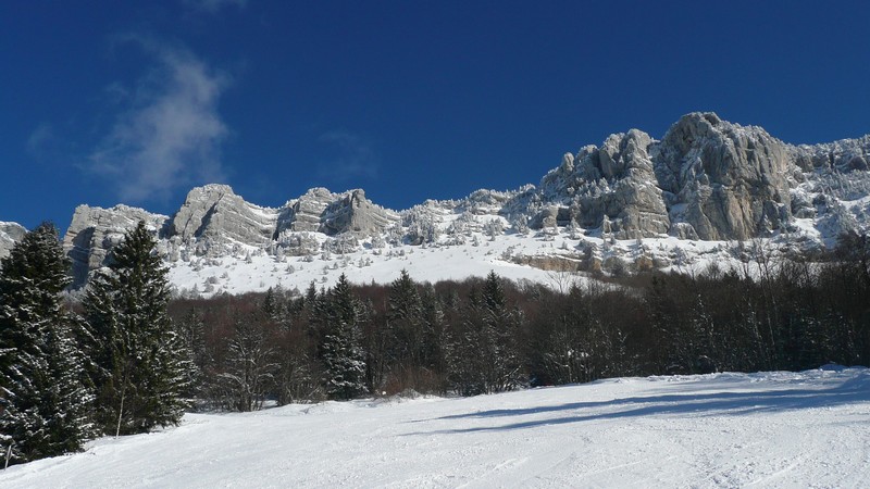 Granier : Versant ouest du Granier et la faiblesse de Tencovaz.