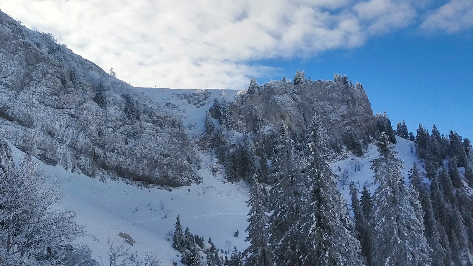 #10 L L'écharpe qui remonte à la bergerie pas trop chargée et tracée