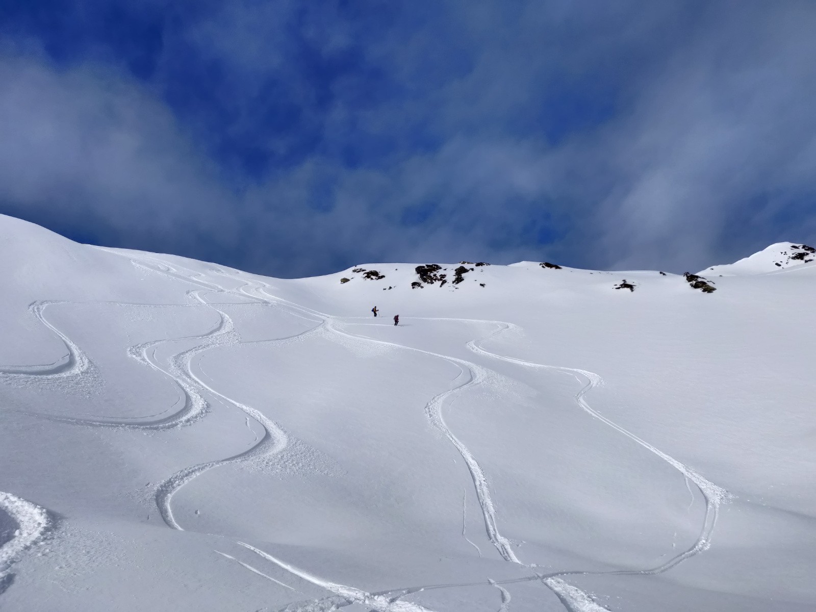 Descente de la crête NO 