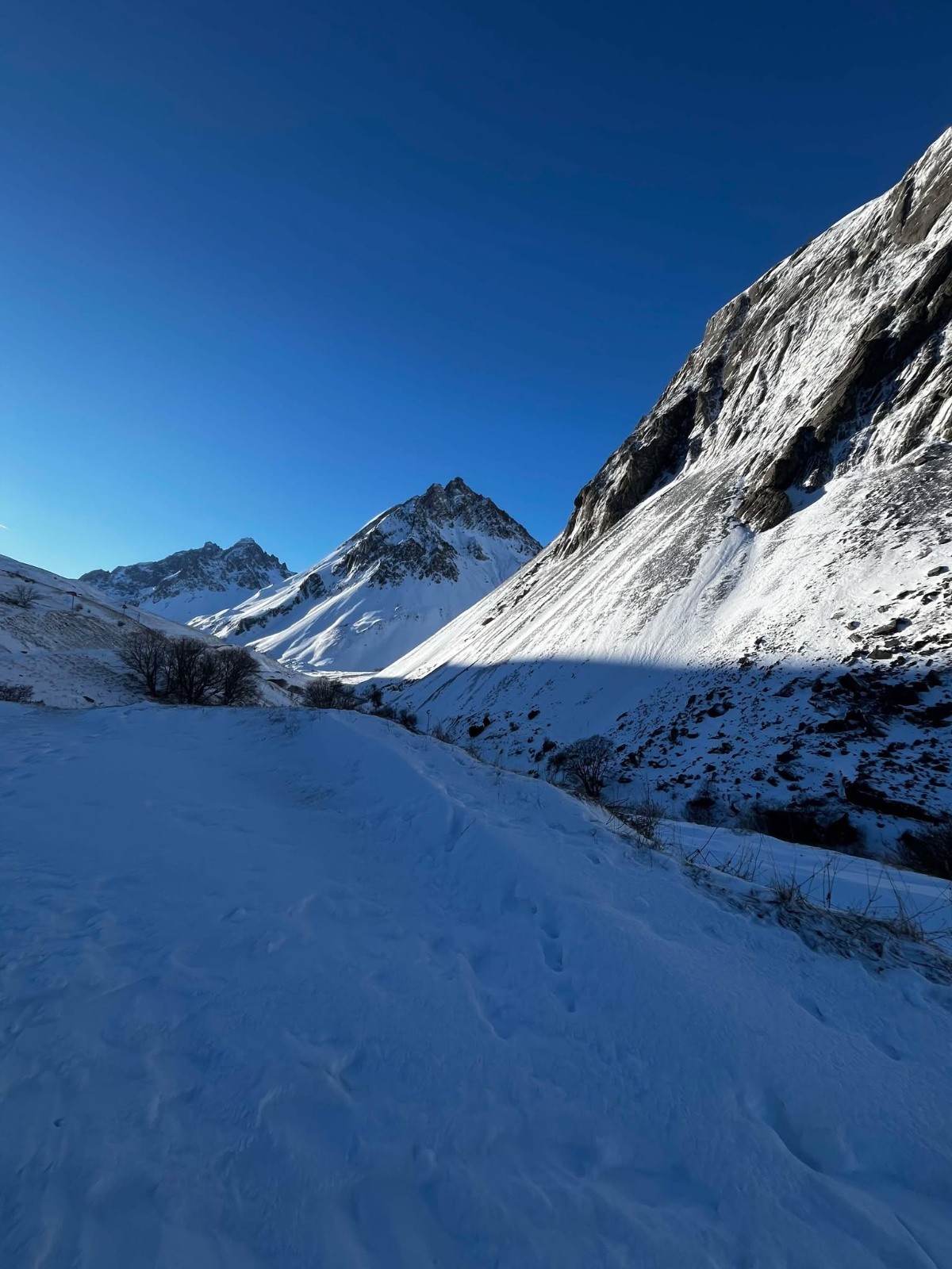 Montée sur la route du galibier