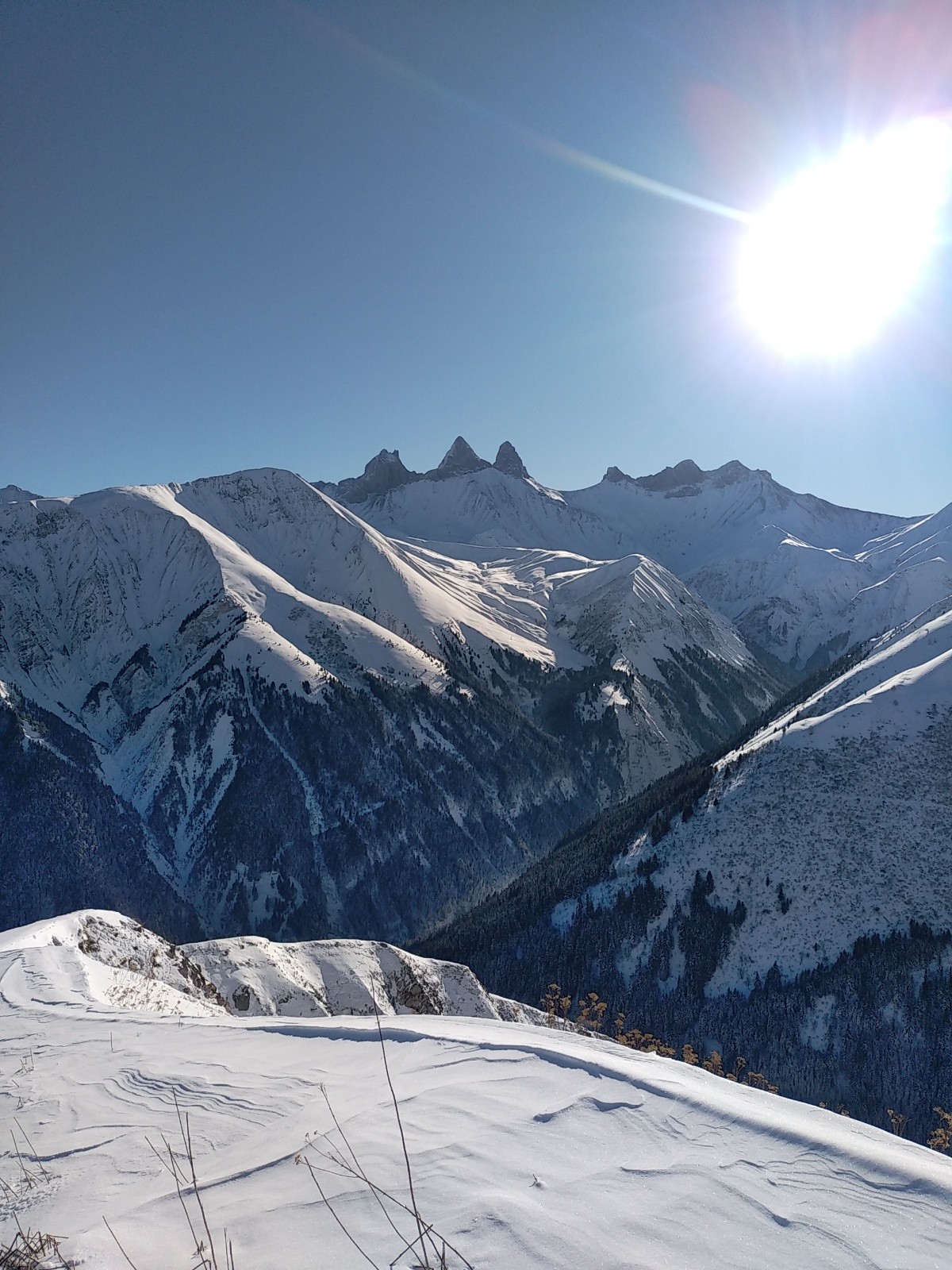 Aiguilles d'arves et vallée de Val froide