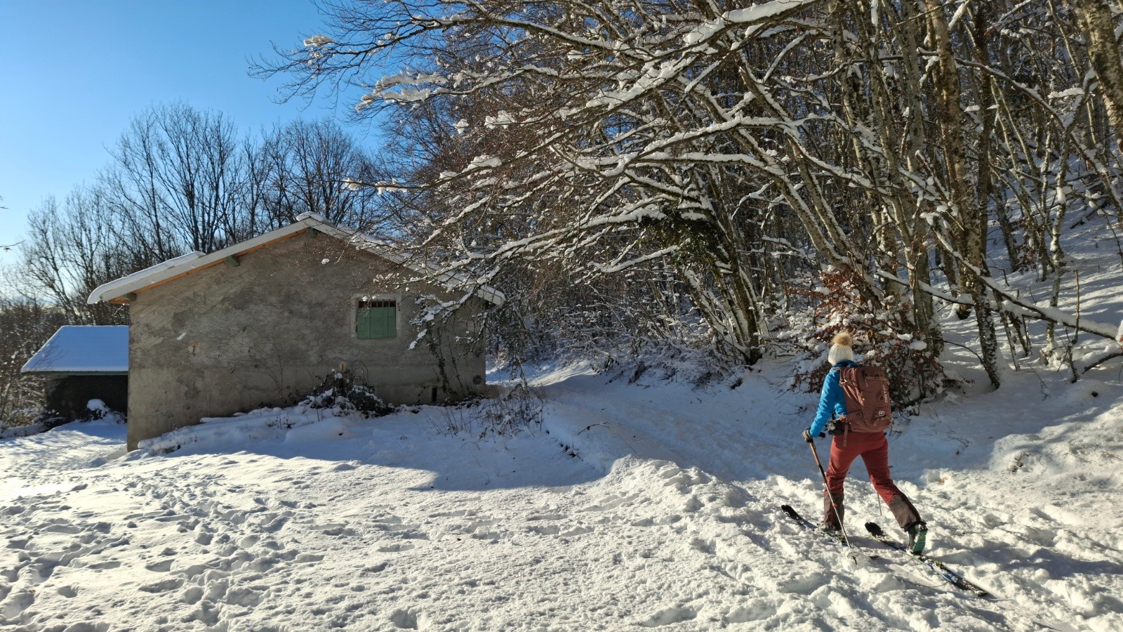 Départ du virage 954m