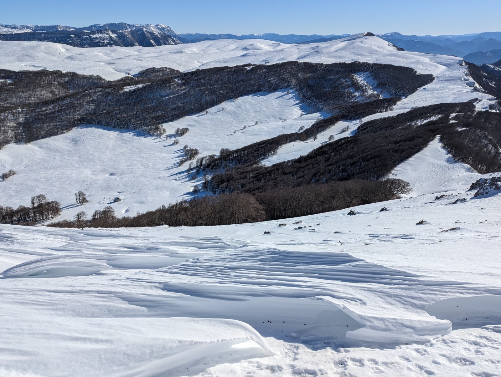 Vue sur le plateau d'Ambel
