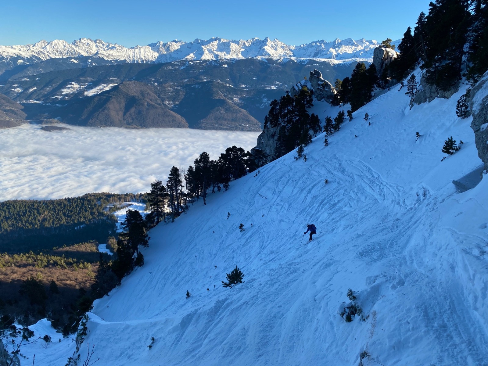 Couloir en virgule 