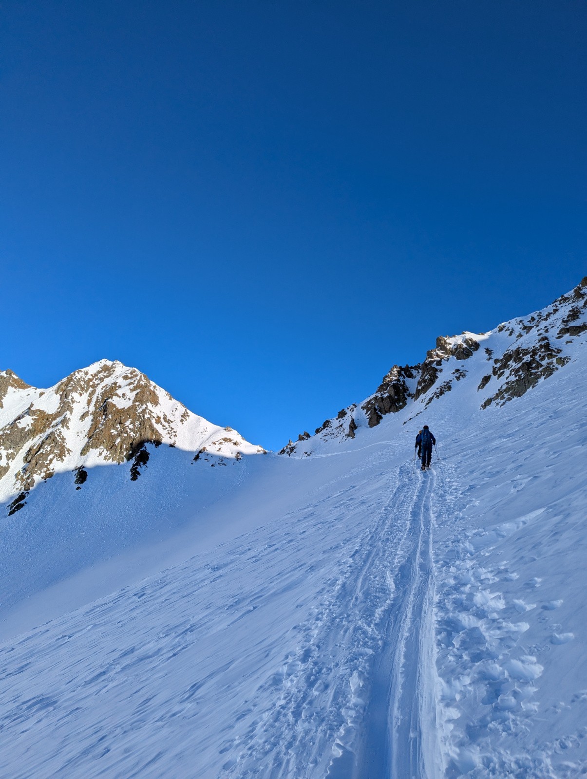 Remontée au col de Bérard