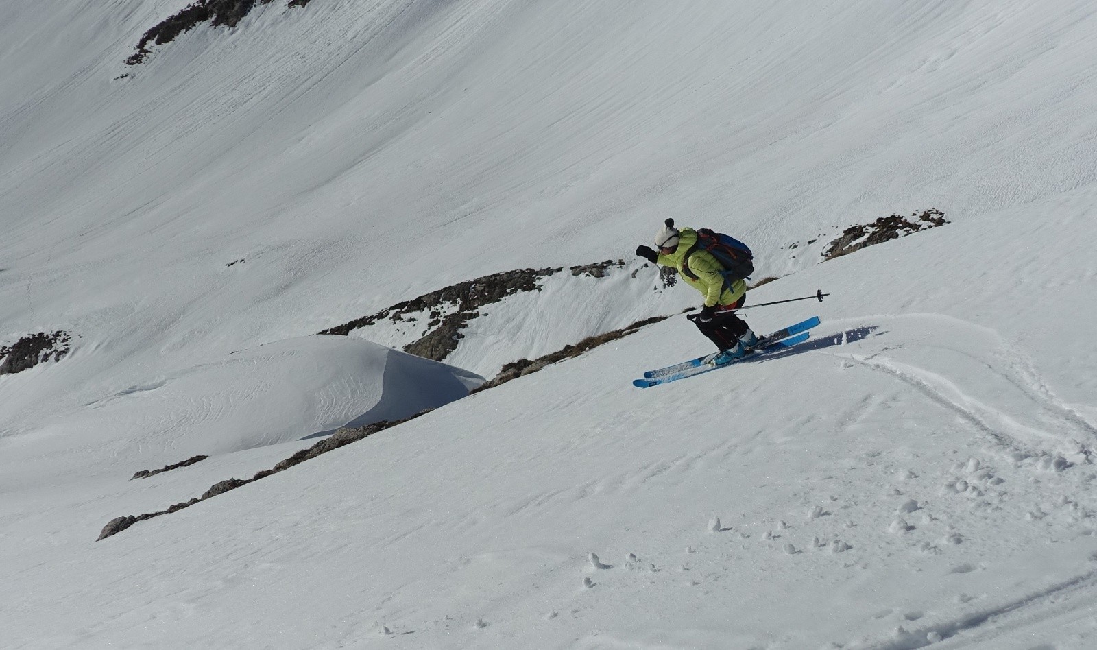 Descente sur une neige bien skiante@michel 