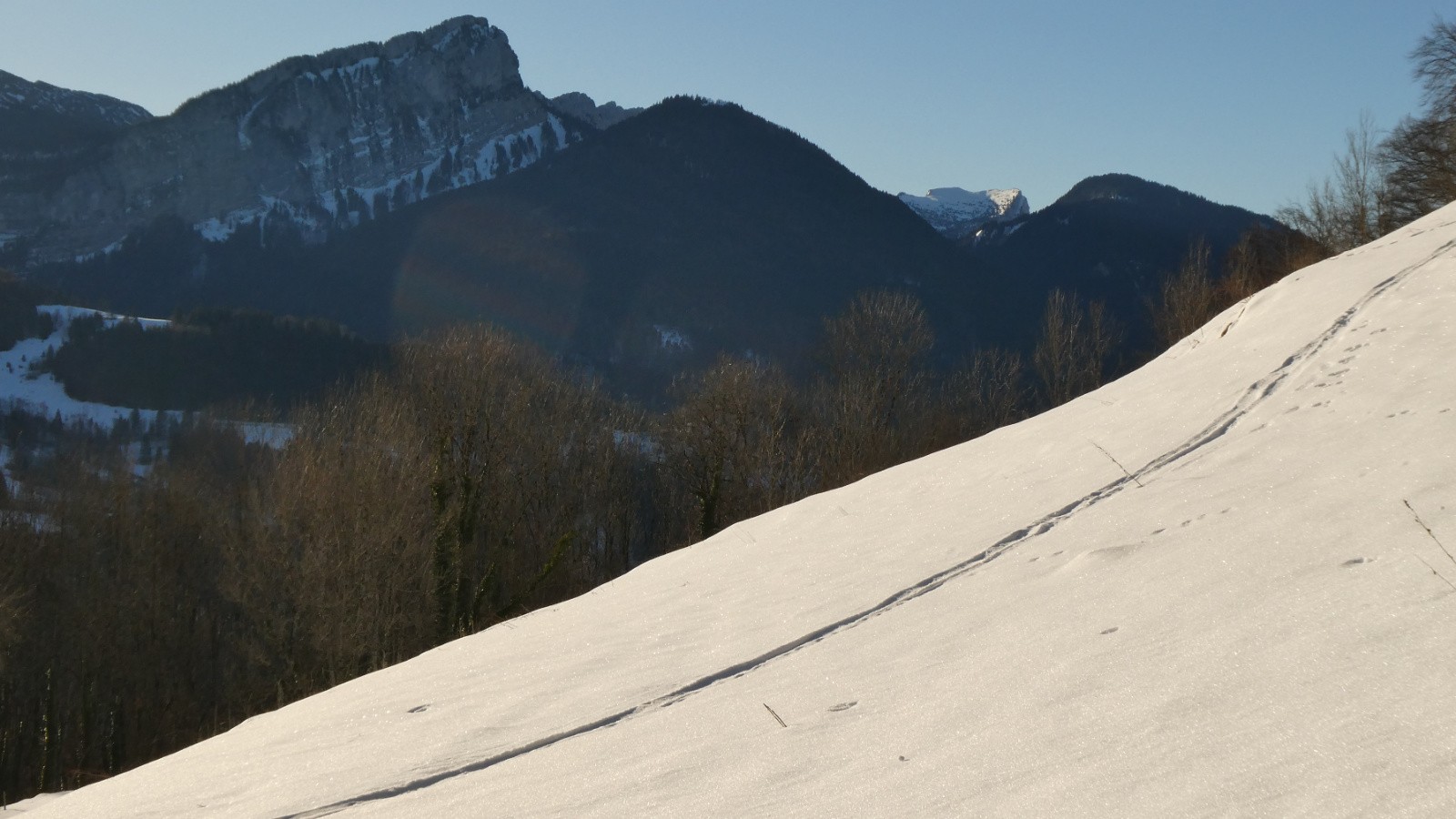 début de la montée 