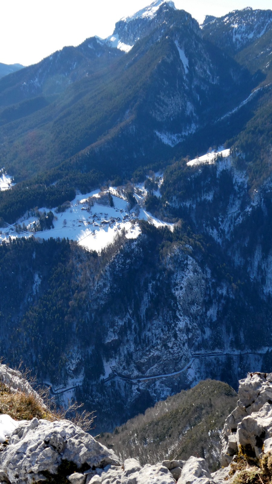 de bas en haut: rte de St P. d'Entremont, hameau du Château, Grd Som