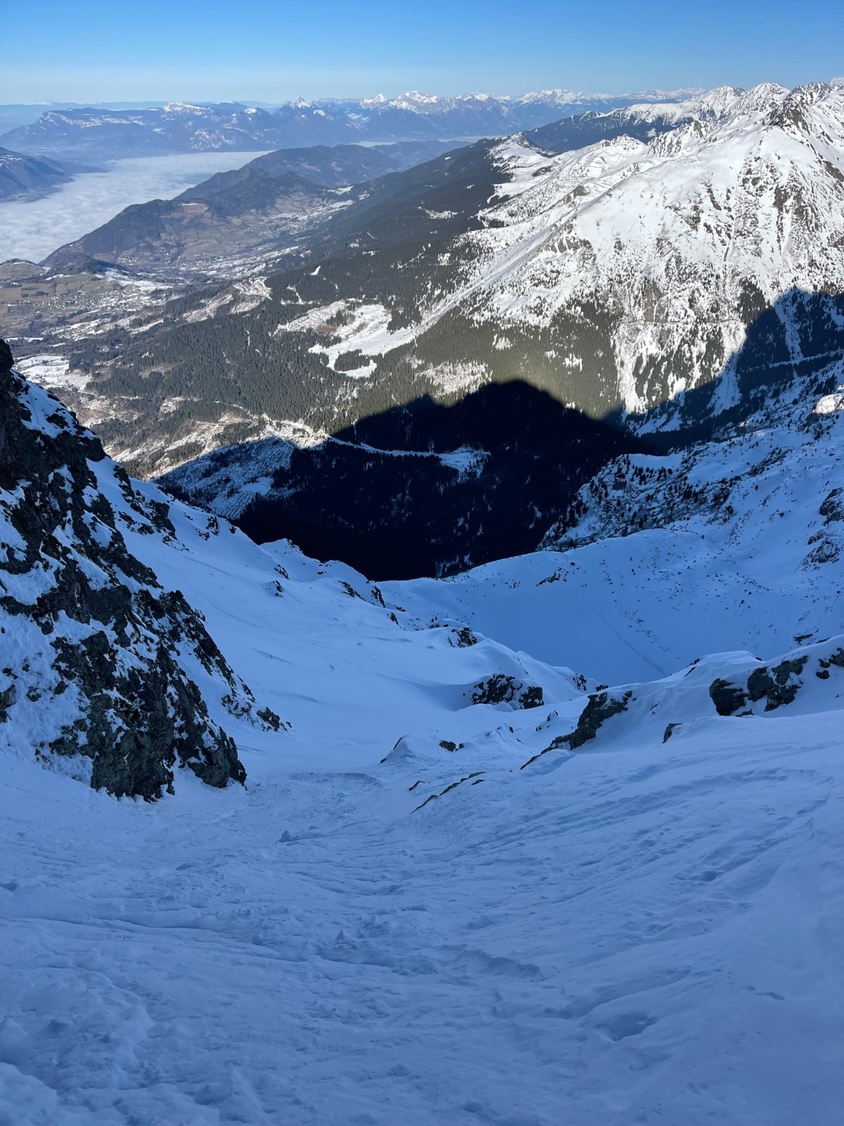 L’entrée dans la NE du Replomb