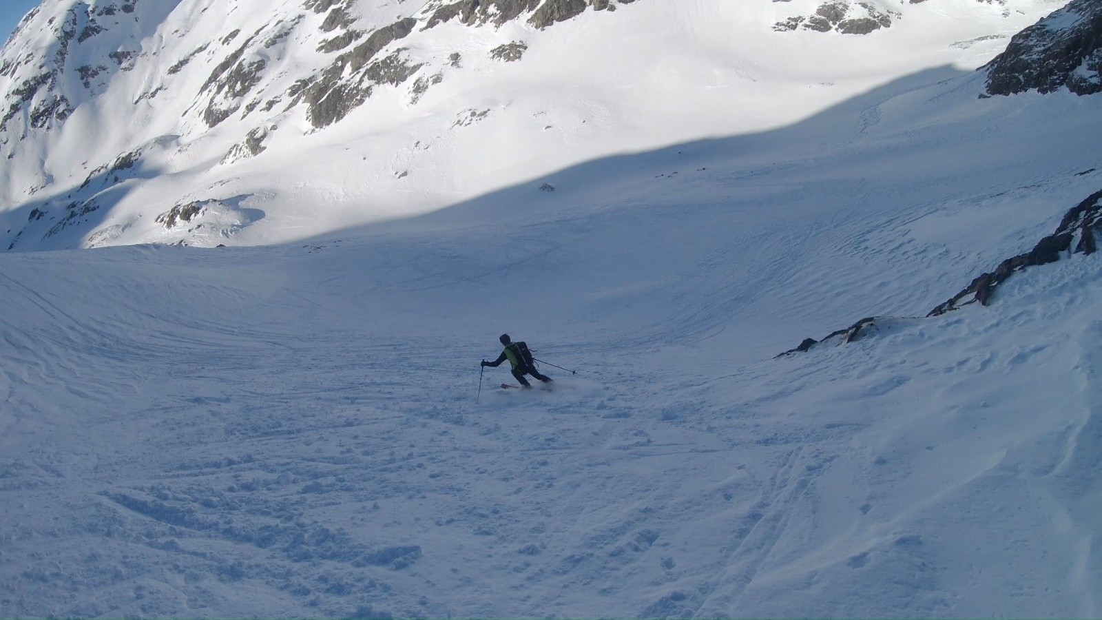 papa dans la descente direction le col de freydane 