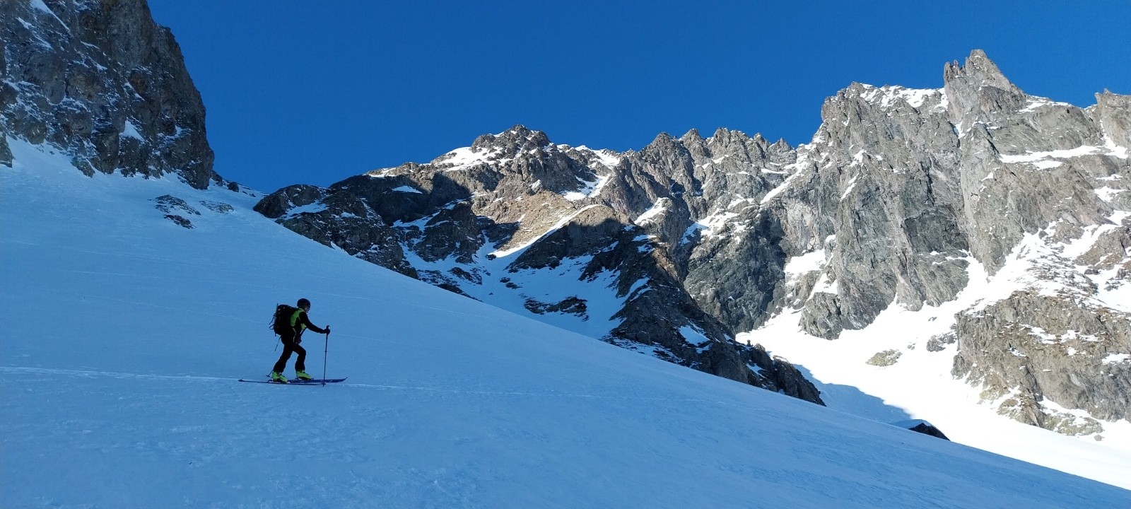 début de la montée du col de Belledonne 