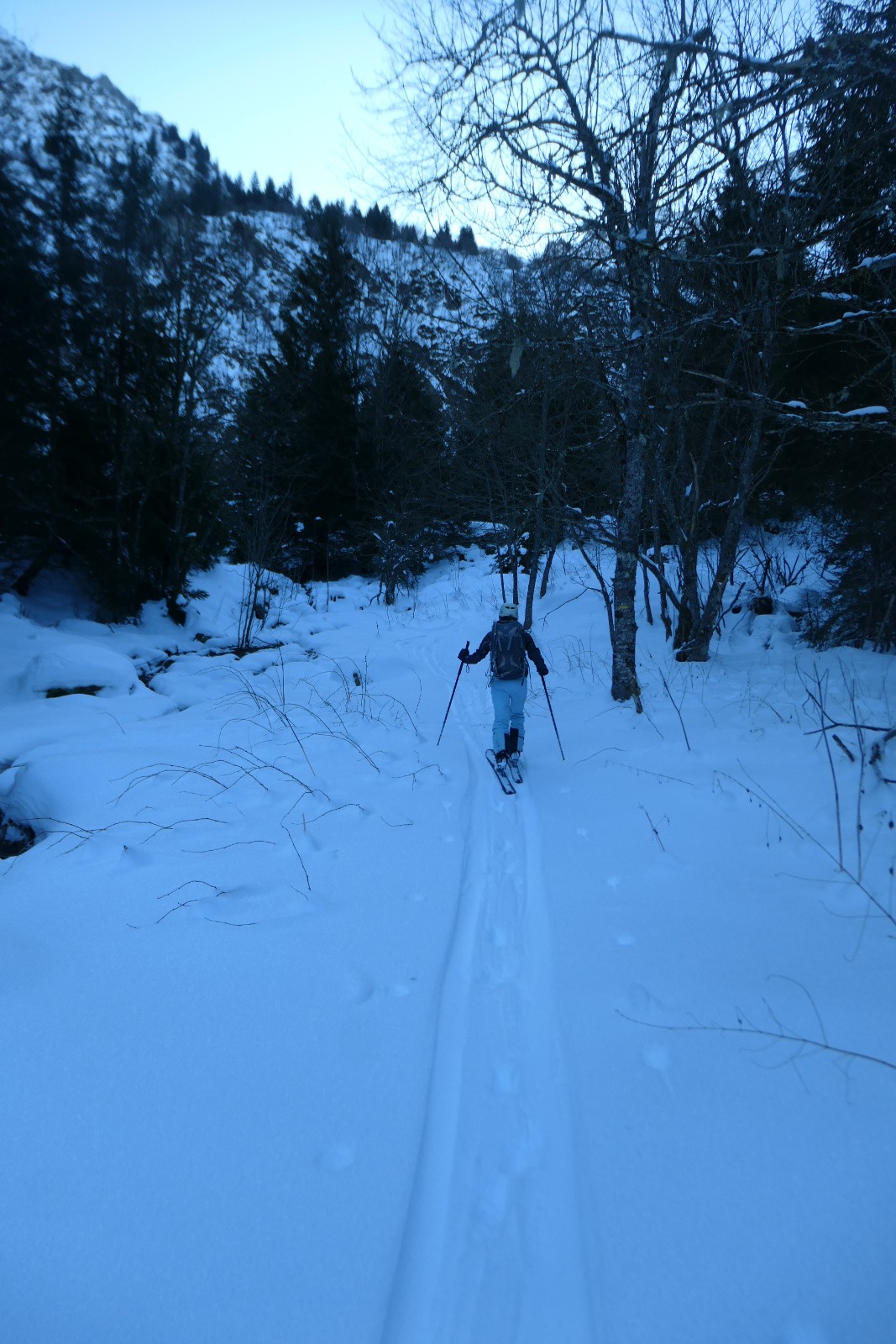 Finalement nous chaussons à 1300m 
