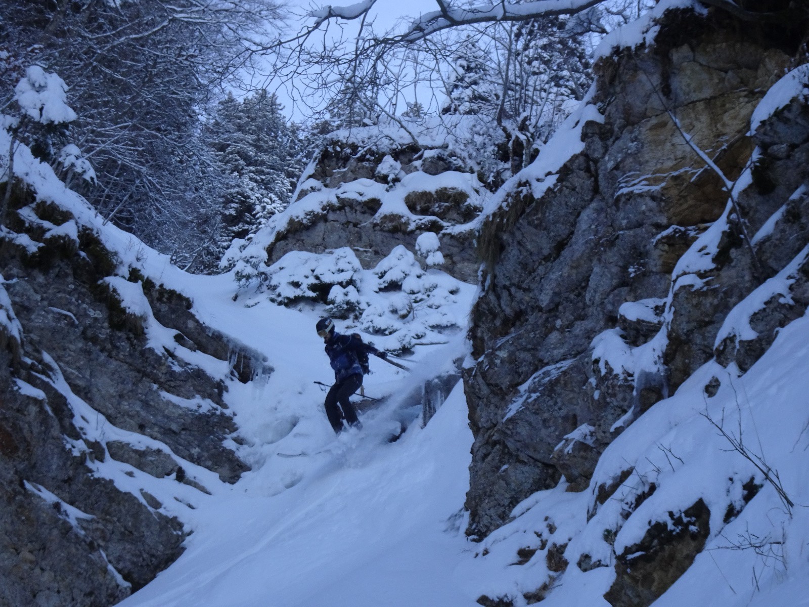 L'étroiture du vallon Nord de la Pinéa