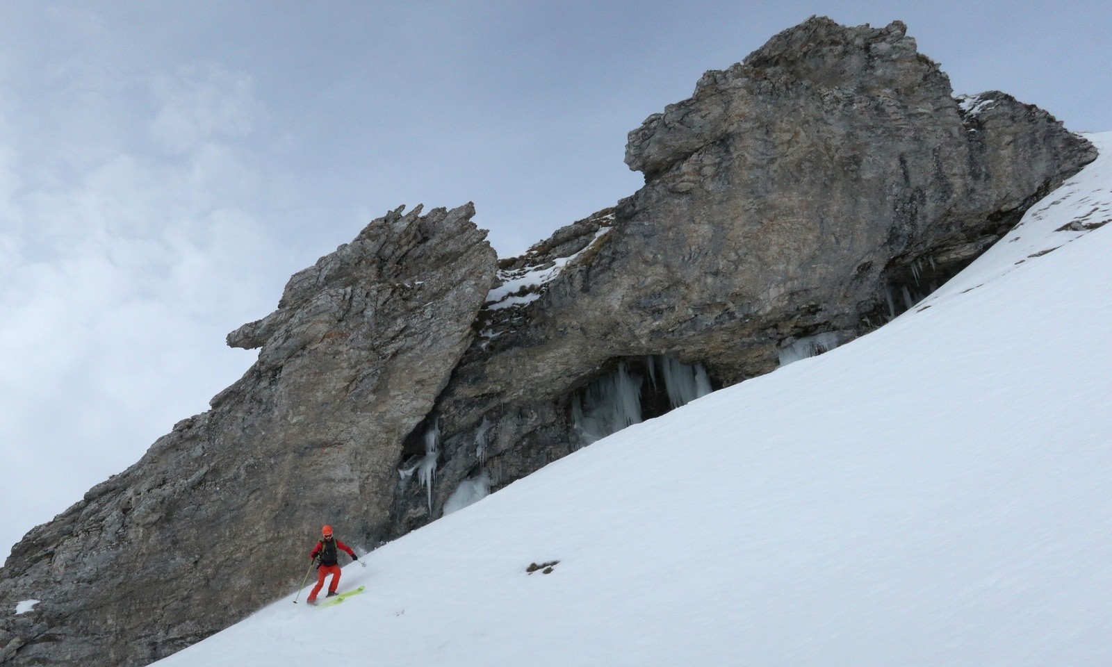 Neige très dure dans le Vallon de Charnier