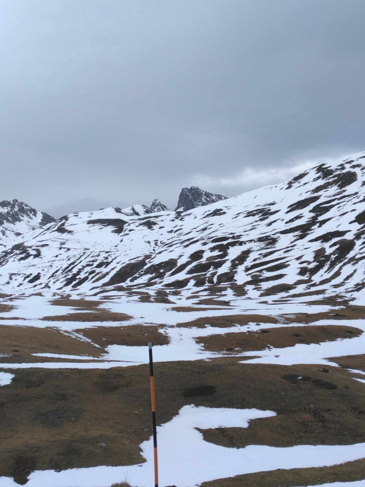 Enneigement depuis le parking