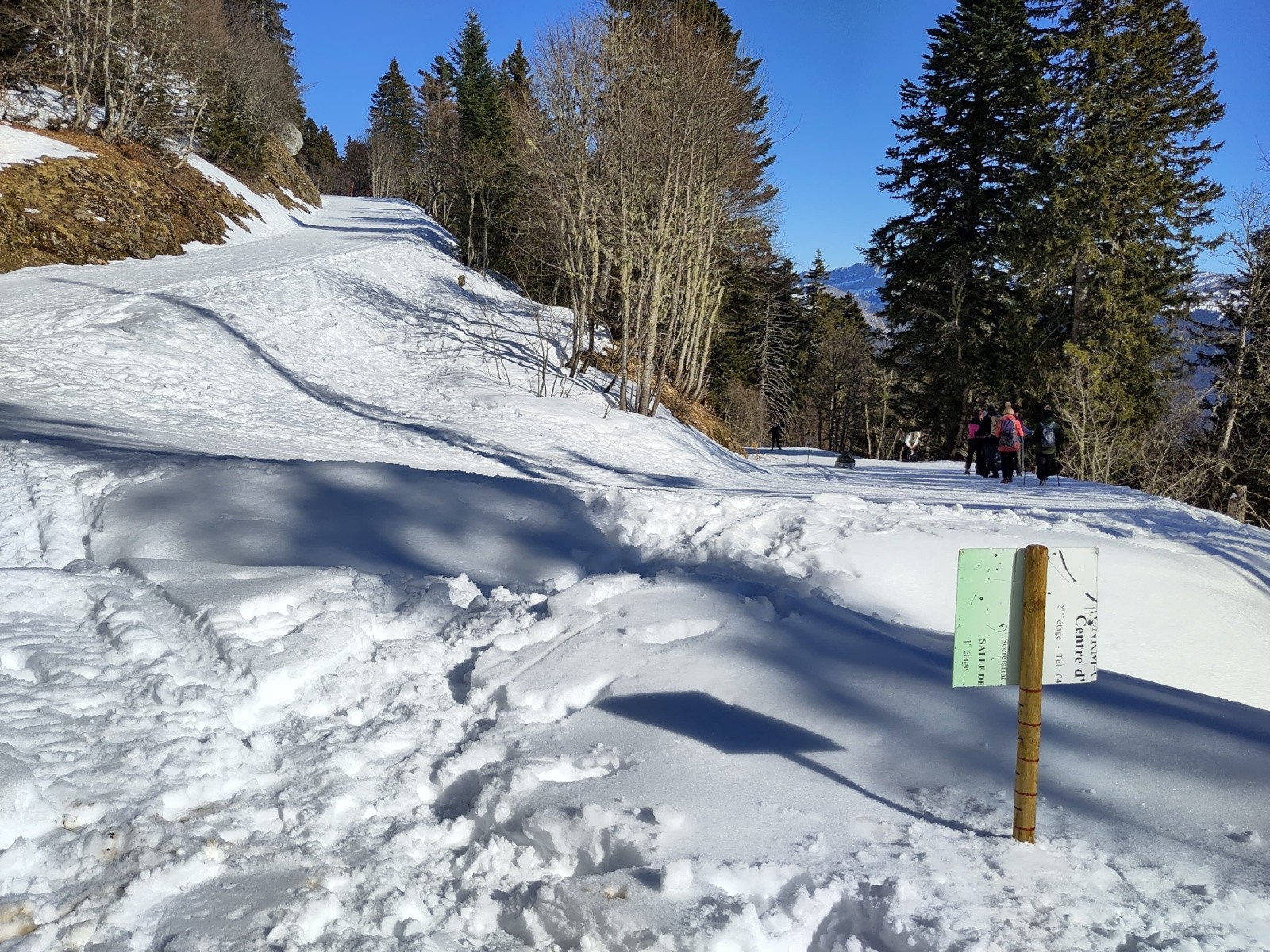 #3 Vue du jalon avec la piste Vue du jalon avec la piste