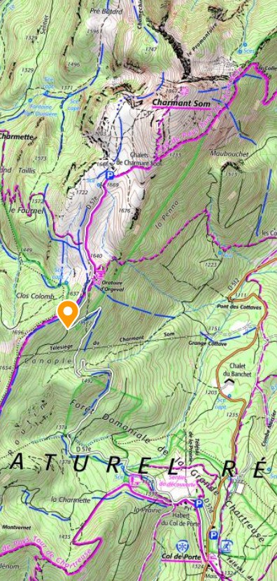#4 Position du jalon dans la montée au Charmant Som Position du jalon dans la montée au Charmant Som