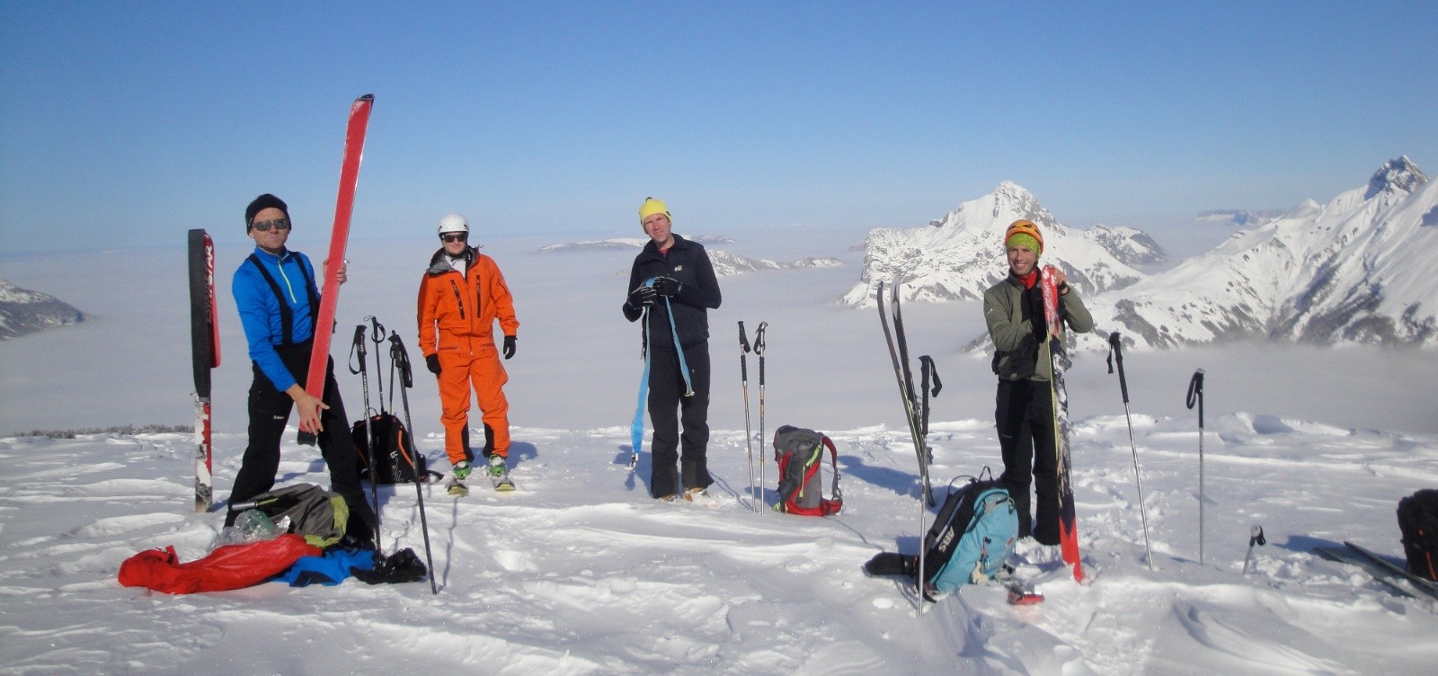 Pierre, Ghyslain, Arnaud et Thomas