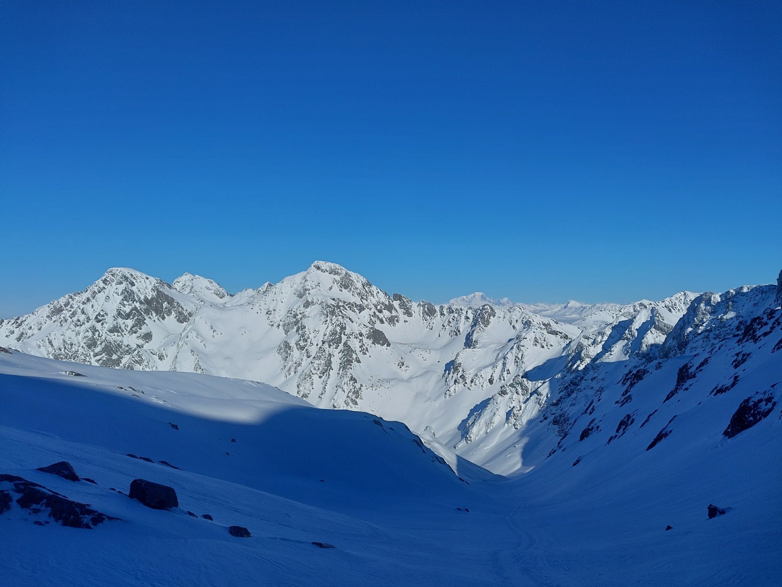 Le Mont Blanc dans le rétro