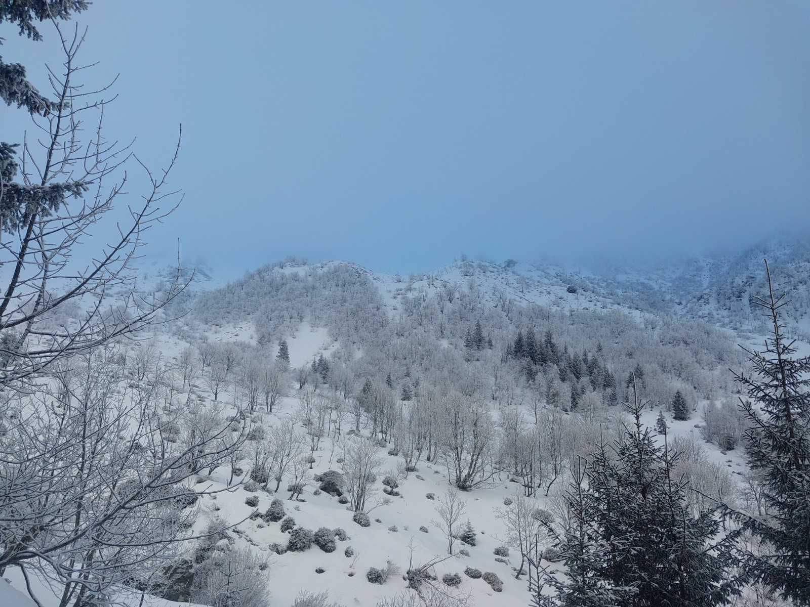 Les pentes sous le Mouchillon