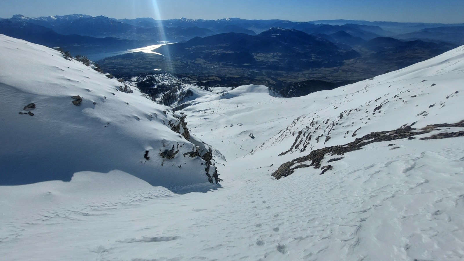 Remontée couloir S du point 2324m