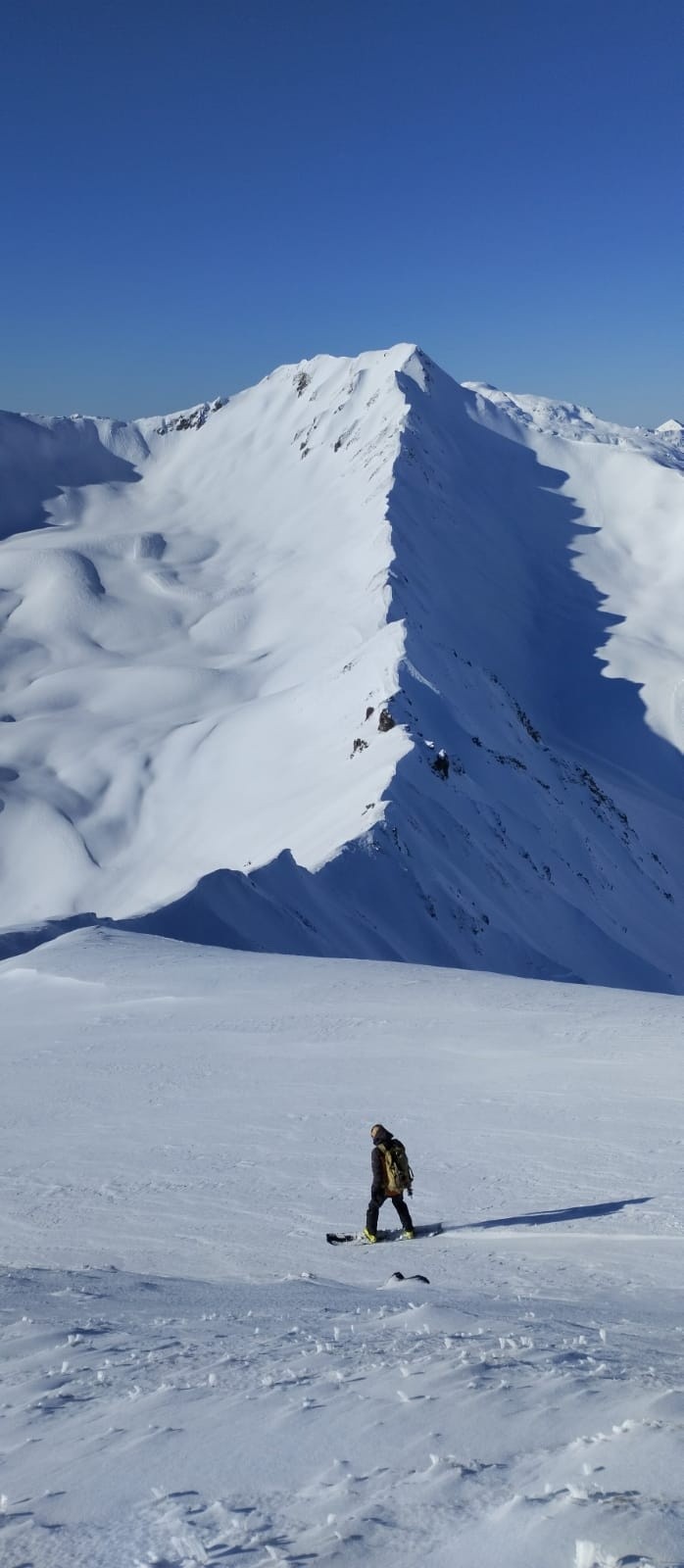  Début de la descente W de la Combe Bénite face au Crêt du Rey