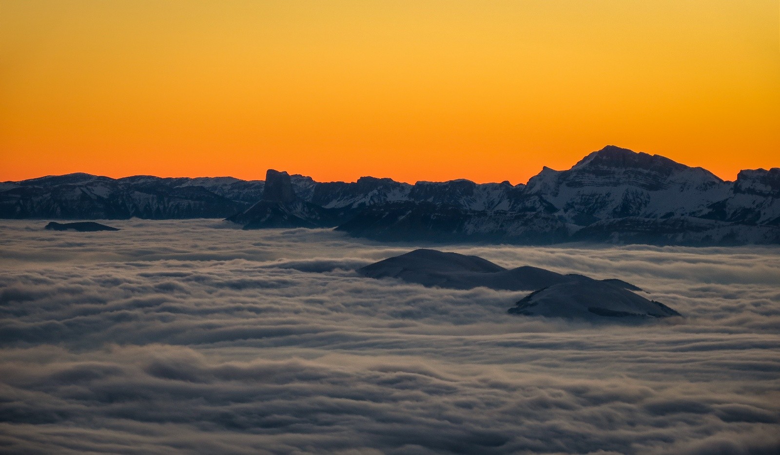 Le Mt Aiguille dans le coton 