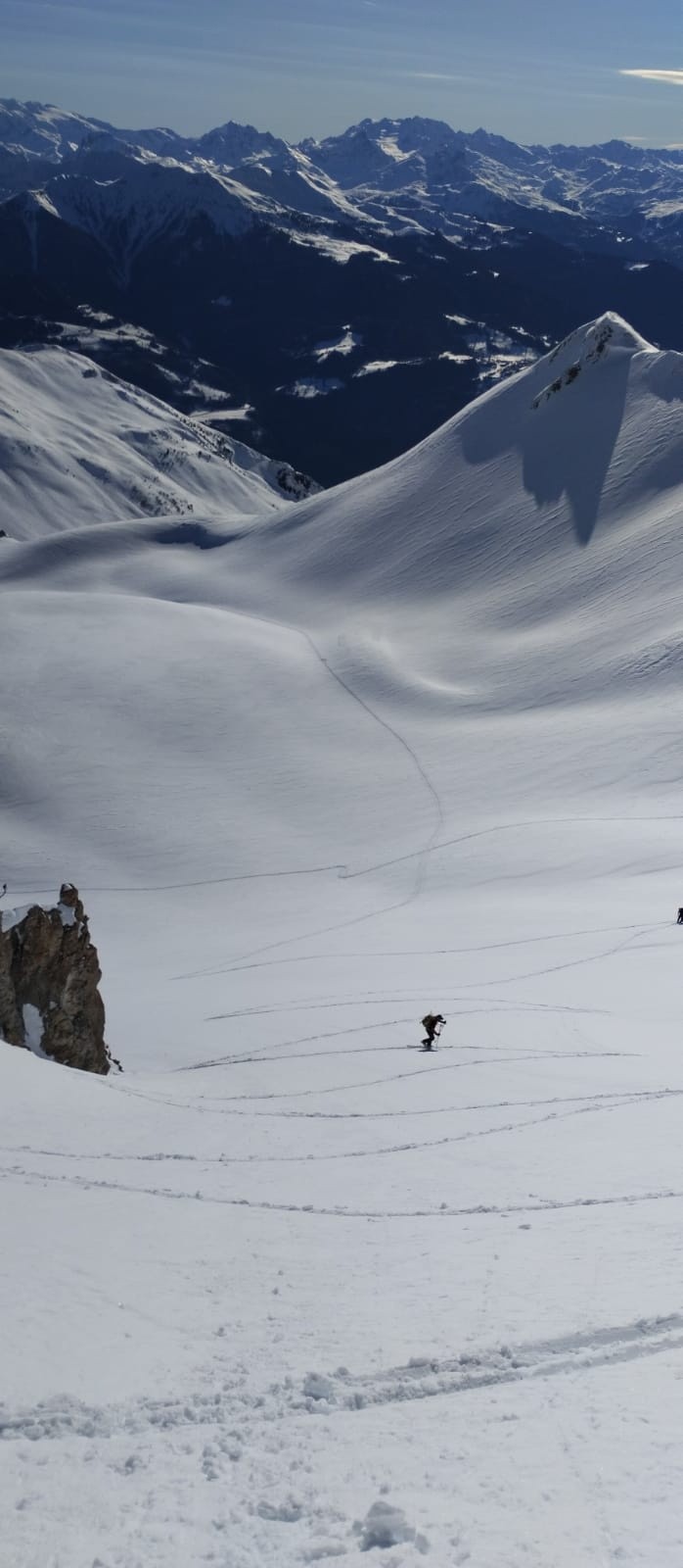  Trace de montée sous le sommet 