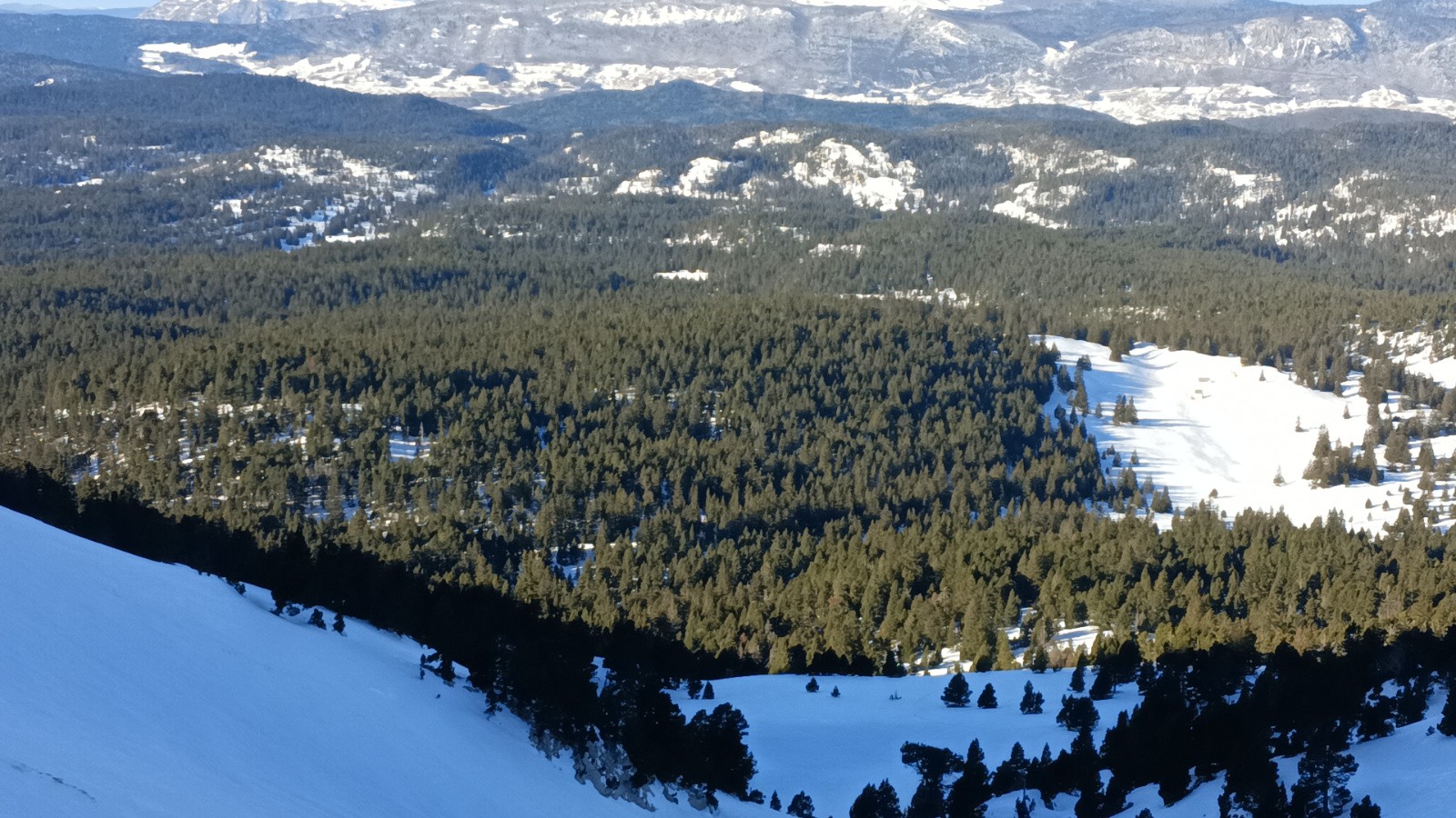 Côté Hauts plateaux depuis le Pas de la Ville