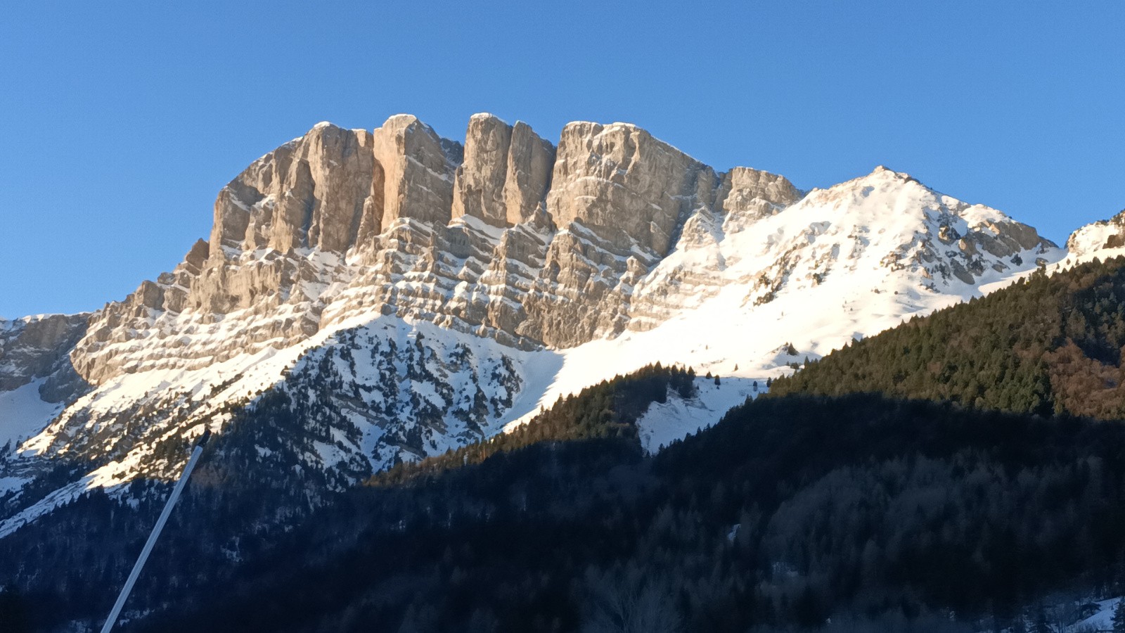 Au départ, le Grand Veymont bien lumineux