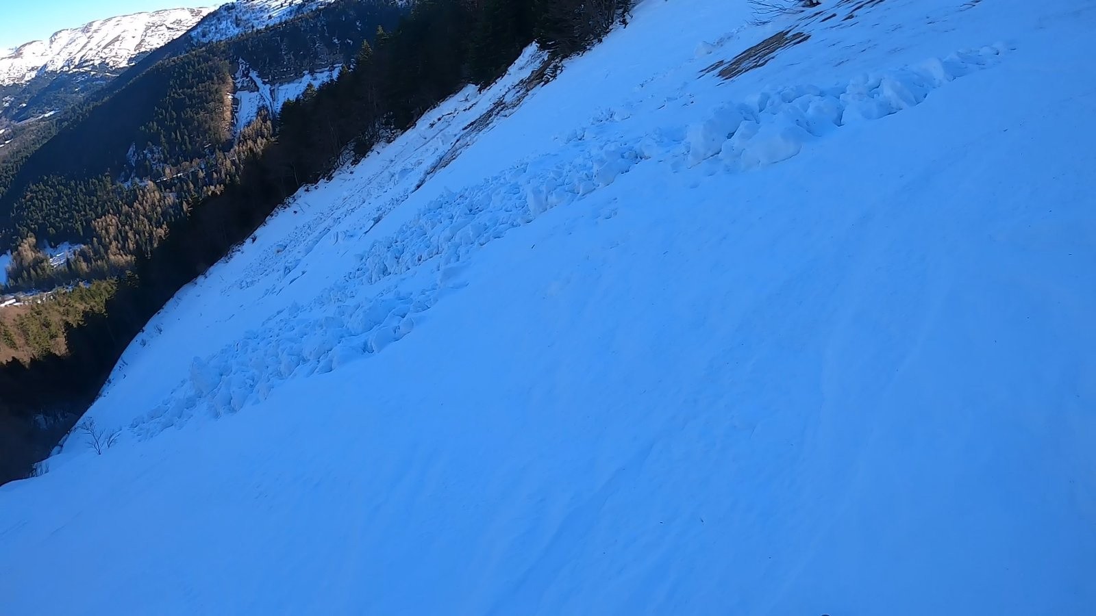 la petite combe nord et ses glissements