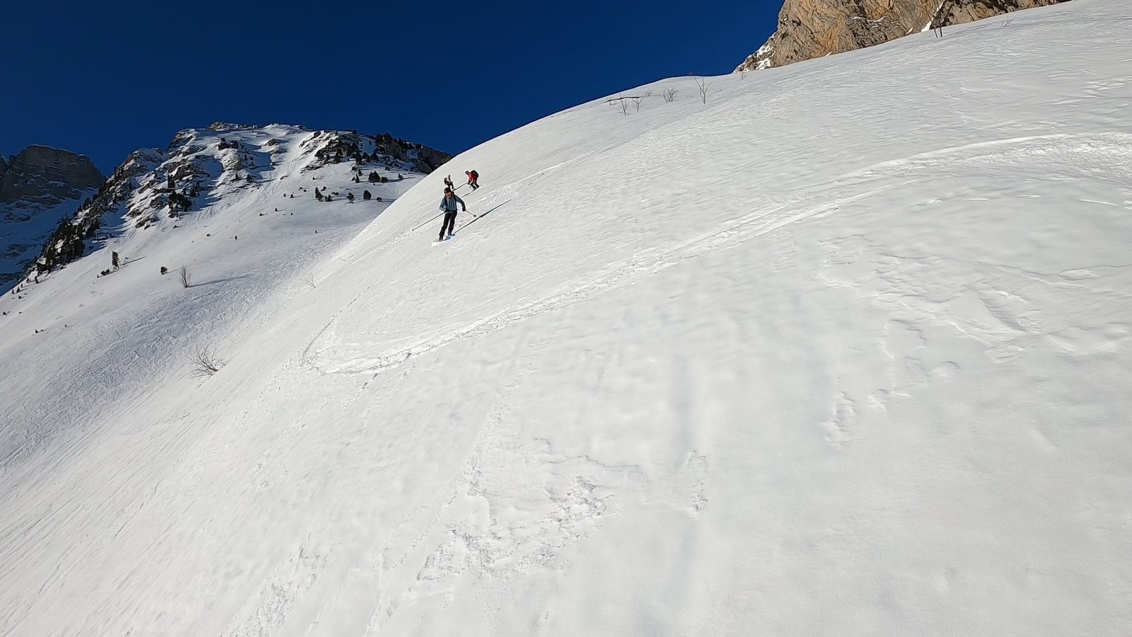 vers la fin de la première descente