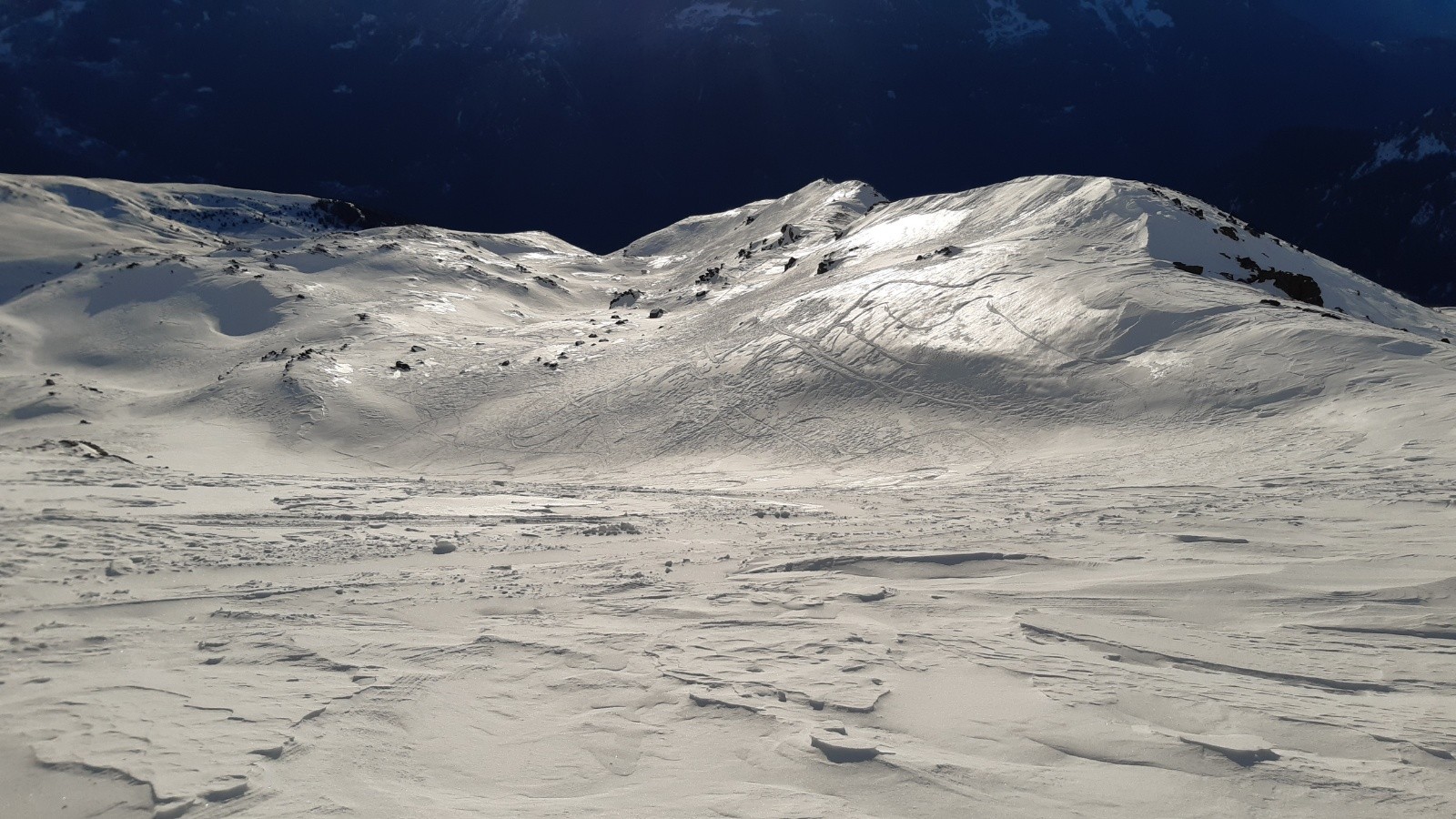 Combe de descente.&nbsp;