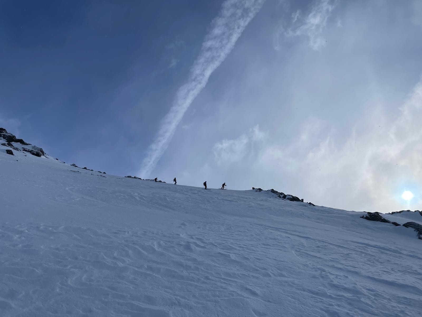 Début de la descente 🎿 