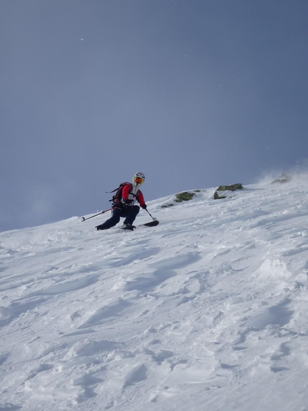 Poudre travaillée dans le haut de Cerdosse