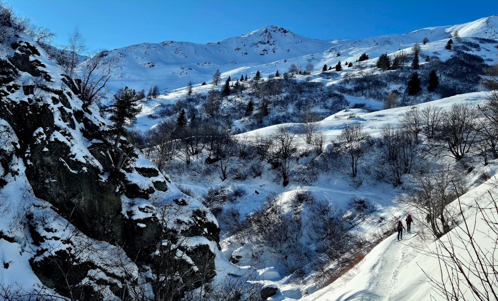 Dans le vallon au depart de Valmeinier