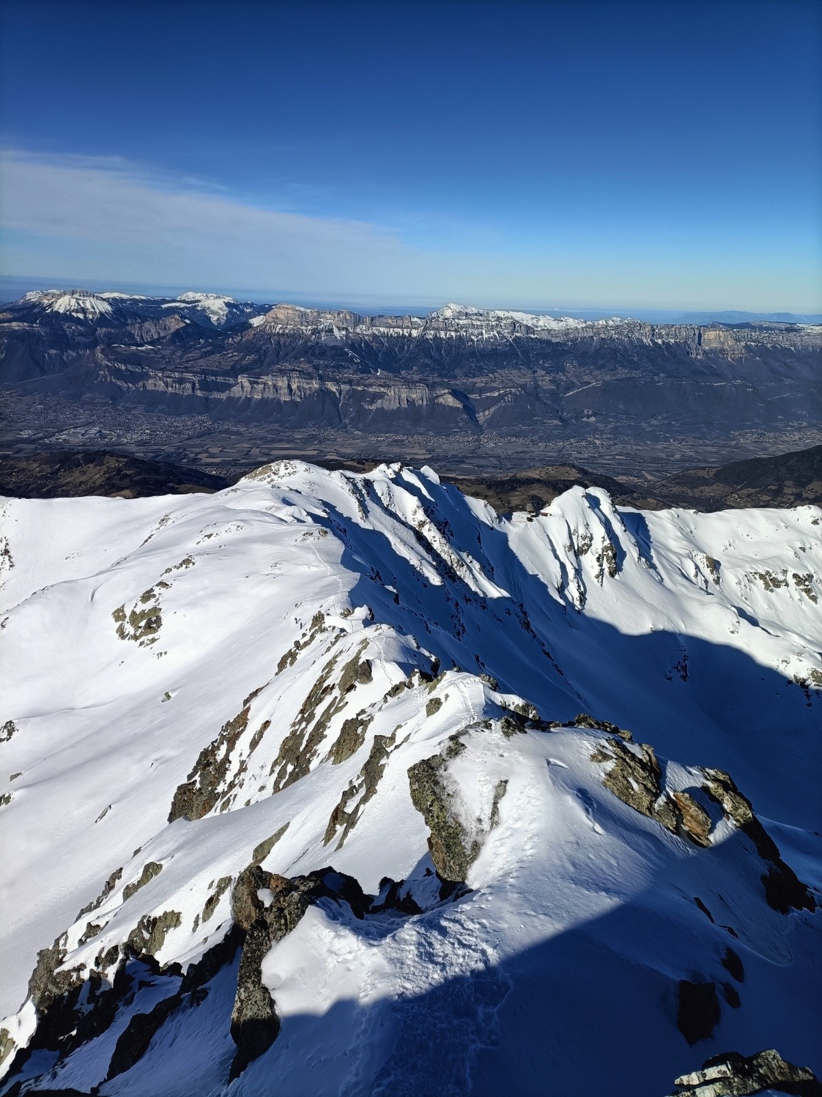  Cime de la Jasse en arêtes avec Lances de Malissard en fond...en Chartreuse 