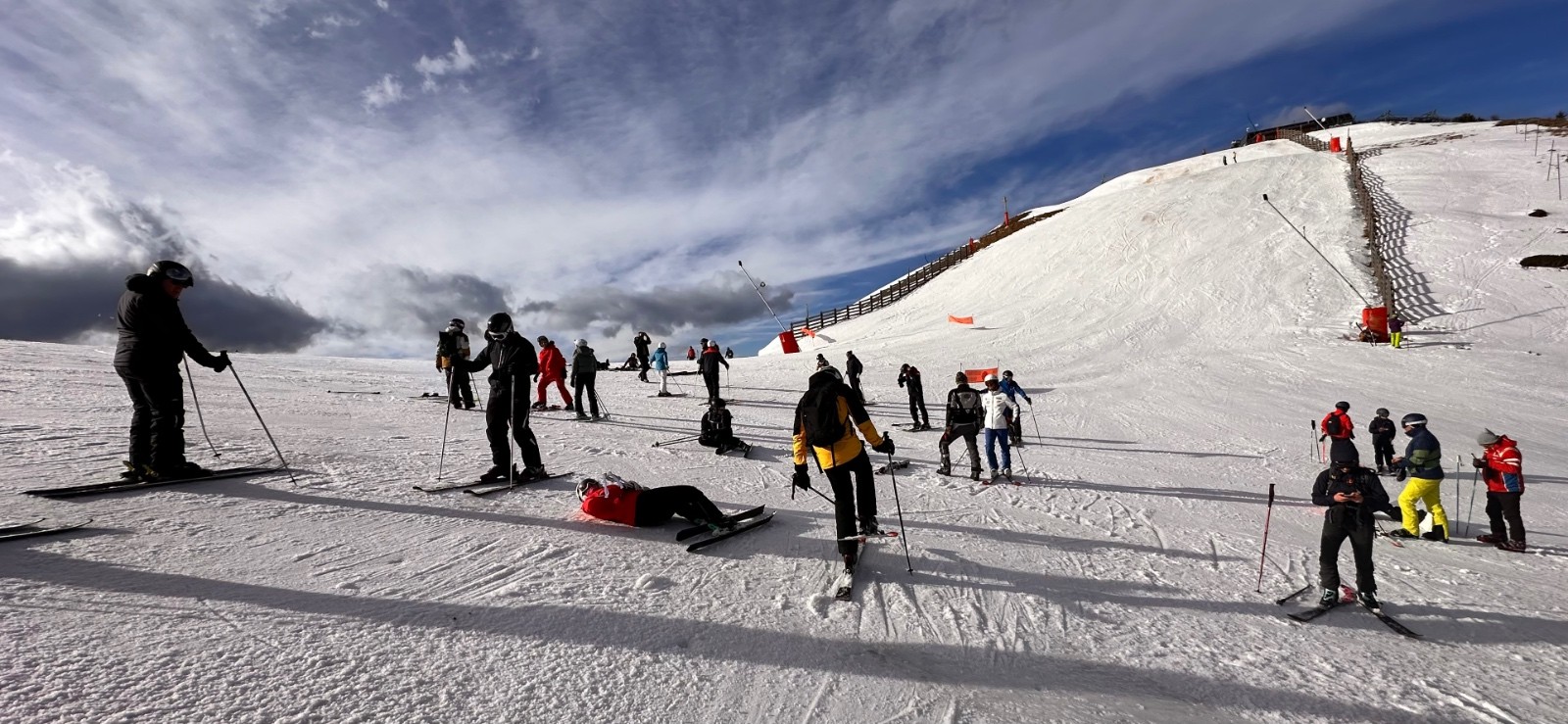 &nbsp;Attente de la ré-ouverture de la piste