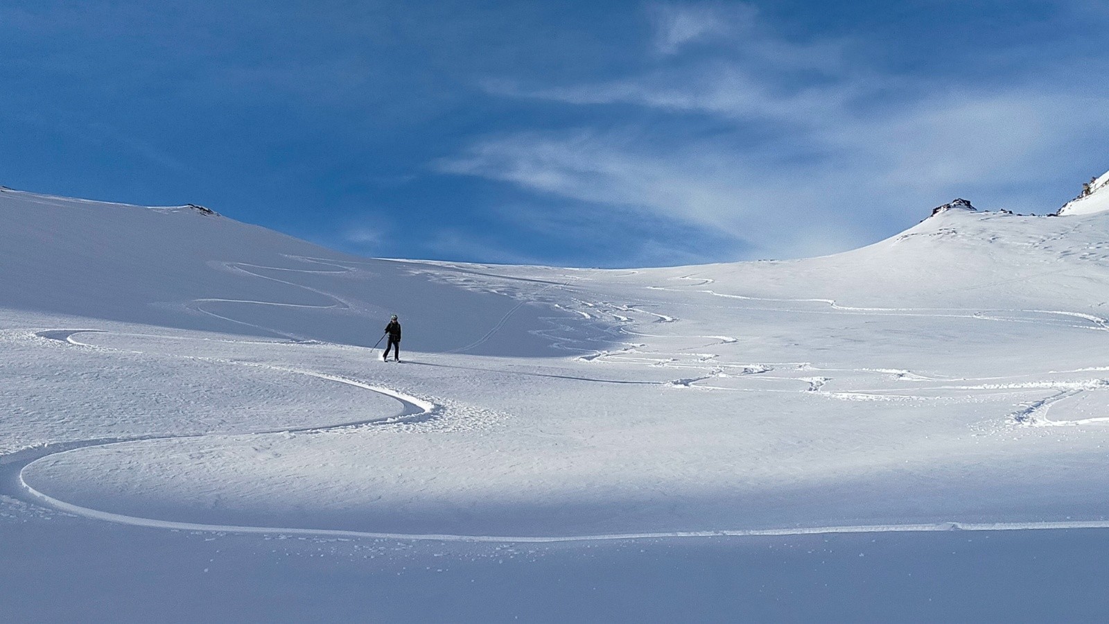 J2 Descente Gd Galibier au dessus du Gd Lac versant E