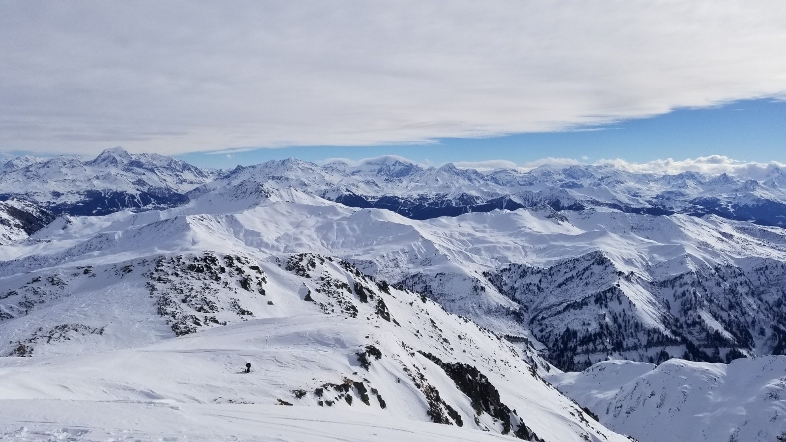 Depuis le sommet, vue sur la Vanoise