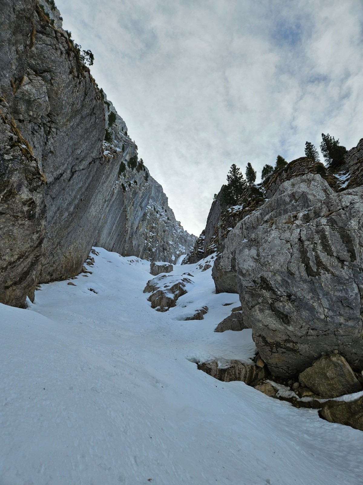 Sortie du couloir nord.&nbsp;