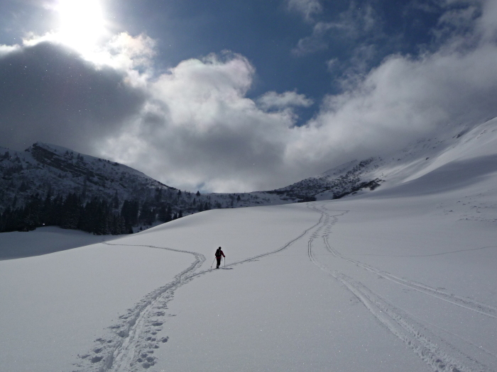 Sous le Pan de Rideau : encore un peu de ski de fond ;)