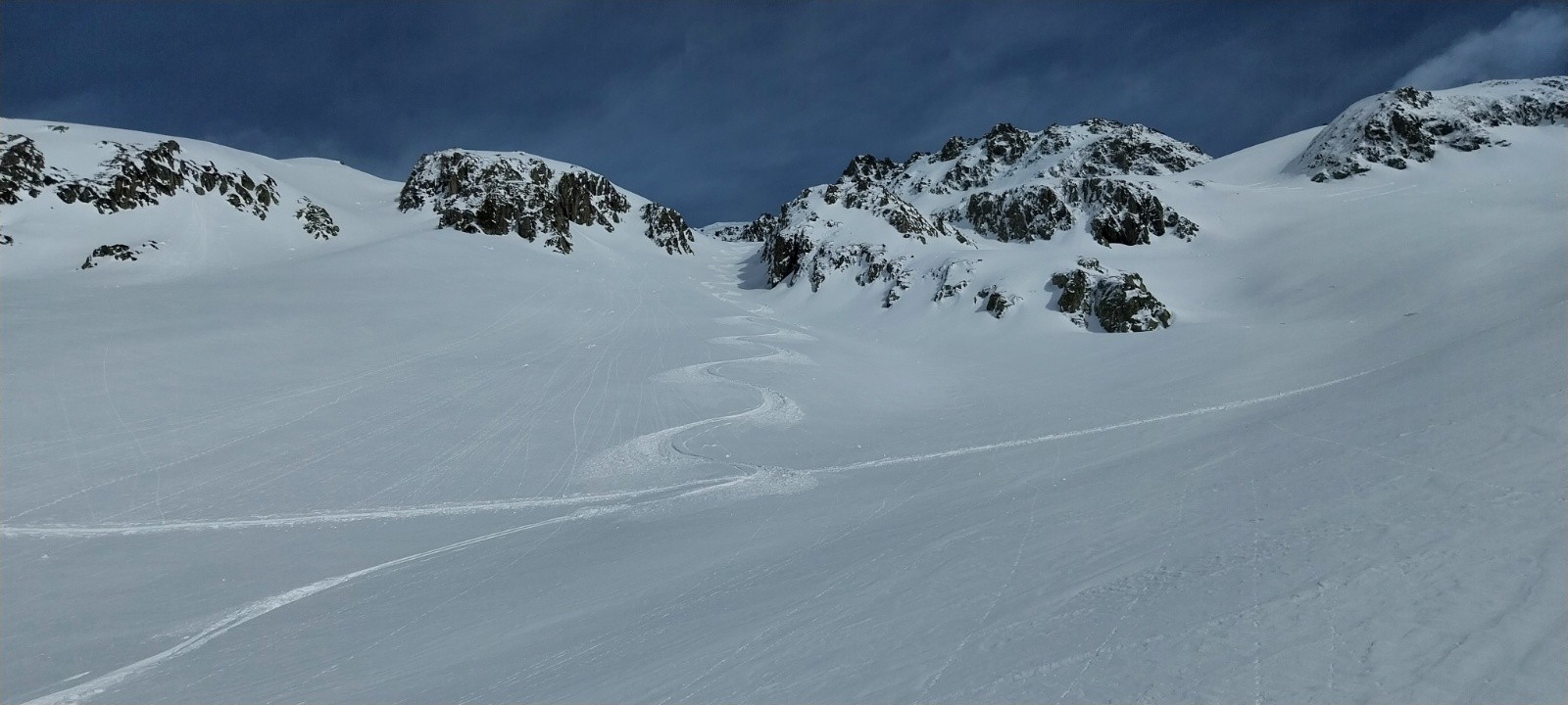  ma trace en fin de descente de la dent du pra