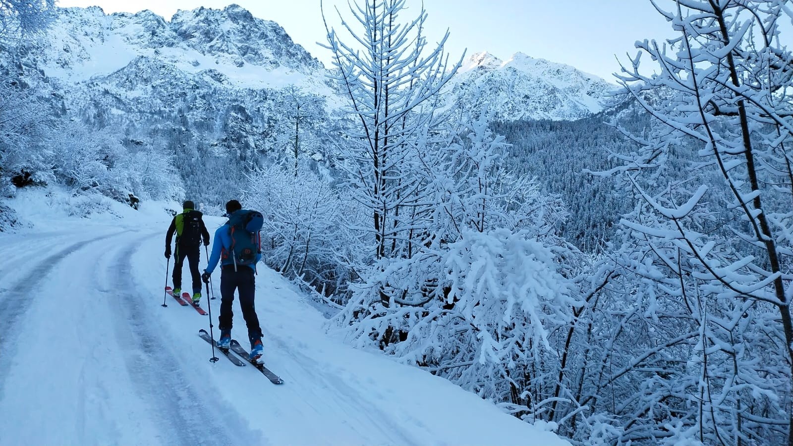 l'état de la route à la montée 