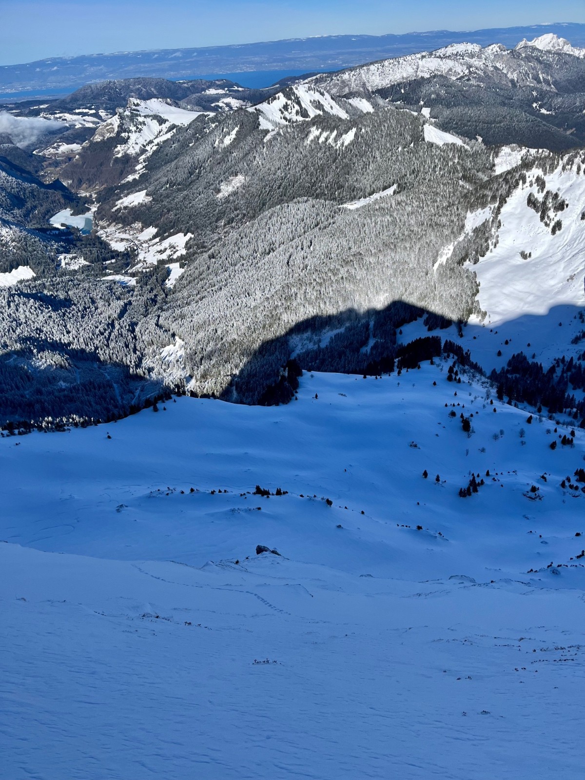 &nbsp;du sommet de la face