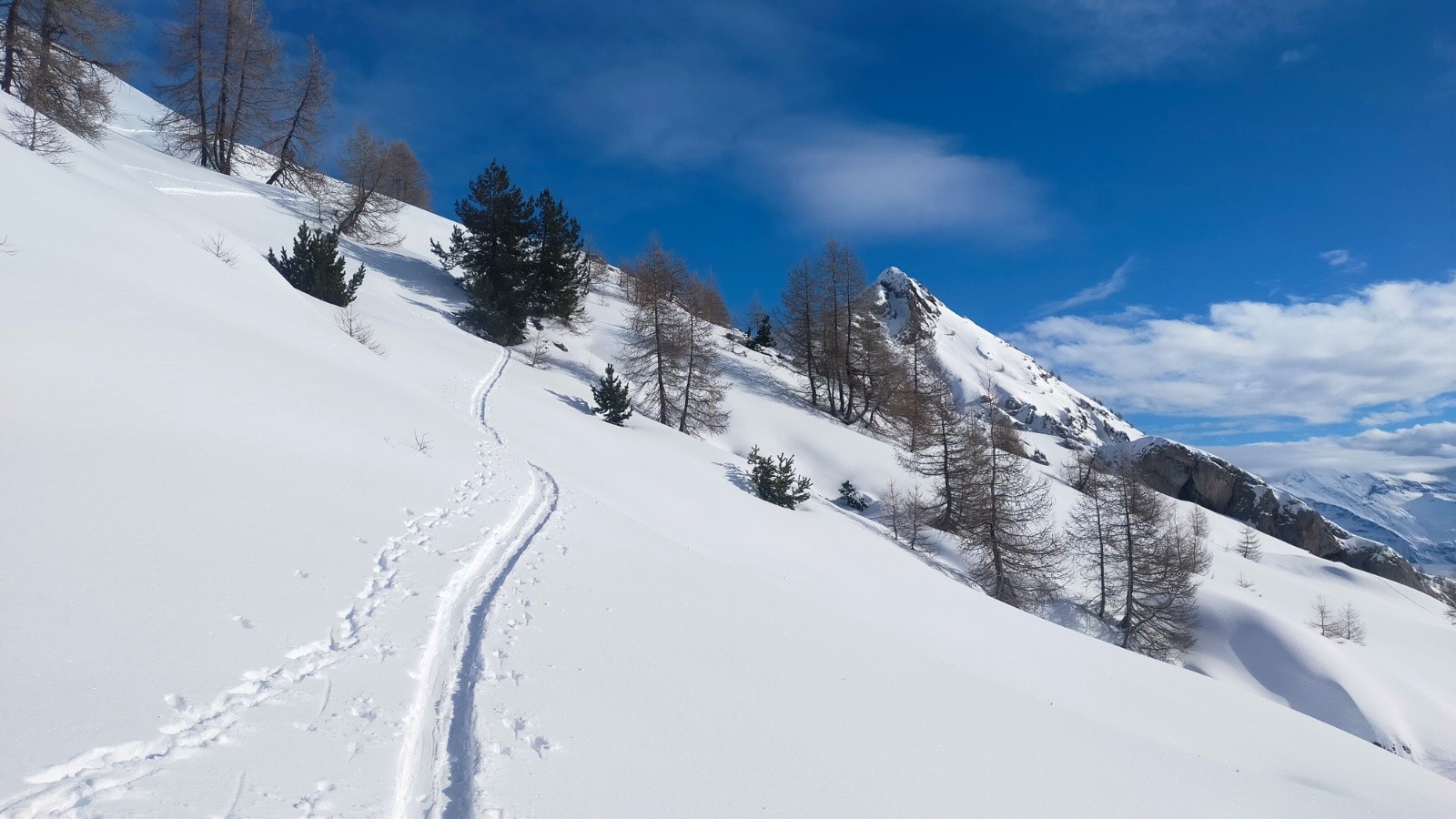&nbsp;Belle trace pour monter à la Prouveyrat